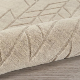 Beige Geometric Modern Wool Rug For Living Room Bedroom & Dining Room-297Cm X 419Cm - thumbnail 9