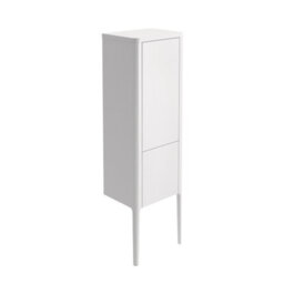 Plum&clay Sutton Gloss White Floor Standing Tall Bathroom Storage Cabinet (H)1510mm (W)430mm - thumbnail 2