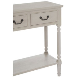 Orsina Grey Console Table For Hallway, Pine Wood  Wood Table For Home Décor With 3 Drawers - thumbnail 7