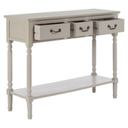 Orsina Grey Console Table For Hallway, Pine Wood  Wood Table For Home Décor With 3 Drawers - thumbnail 5