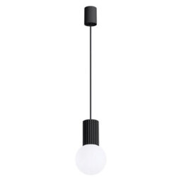 Luminosa Lighting Luminosa Halo Slim Pendant Ceiling Light Black 1X G9