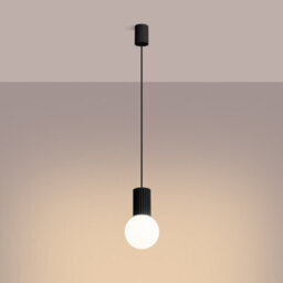 Luminosa Lighting Luminosa Halo Slim Pendant Ceiling Light Black 1X G9 - thumbnail 2