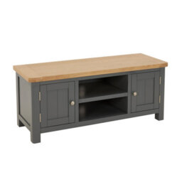 The Furniture Market Marbury Slate Grey Painted Widescreen Tv Unit Stand Up To 60 Tv Size - thumbnail 4