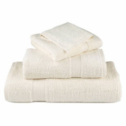 Berkfield Premium Hand Towels Solund 4 Pcs Cream 50X100 Cm 600 Gsm - thumbnail 4