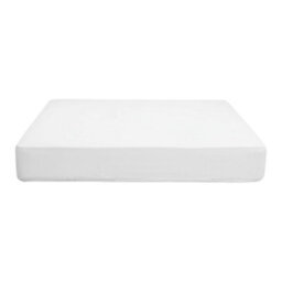 Living And Home Double Size Waterproof Fully Mattress Encasement Protector Jersey Knit Fabric Pure White 135Cm X 190Cm X 40Cm - thumbnail 5