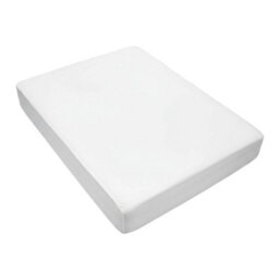 Living And Home Double Size Waterproof Fully Mattress Encasement Protector Jersey Knit Fabric Pure White 135Cm X 190Cm X 40Cm - thumbnail 3