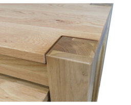 That's Furniture Kuba Solid Oak Nest Of 3 Side Tables For Living Room - thumbnail 3