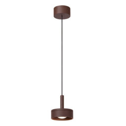 Lucide Lenz Led Outdoor Porch Pendant Rust Brown - thumbnail 2