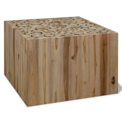 Berkfield Coffee Table Genuine Teak 50X50X35 Cm - image 1