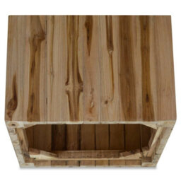 Berkfield Coffee Table Genuine Teak 50X50X35 Cm - thumbnail 5