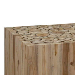 Berkfield Coffee Table Genuine Teak 50X50X35 Cm - thumbnail 4