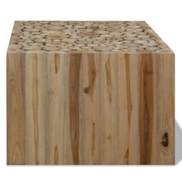 Berkfield Coffee Table Genuine Teak 50X50X35 Cm - thumbnail 2