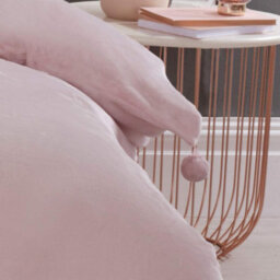Smart Living Luxurious Pom Pom Fleece Duvet Cover With Pillowcases - thumbnail 3