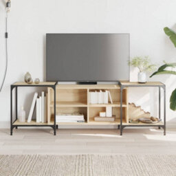Berkfield Industrial Tv Cabinet Sonoma Oak 153X37X50 Cm Engineered Wood - thumbnail 2