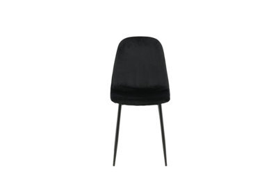 Set Of 2 Polar Velvet Dining Chairs -D53Xw46Xh88Cm, Seat Height 48Cm - image 1