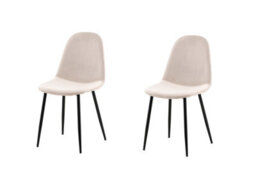 Set Of 2 Polar Velvet Dining Chairs -D53Xw46Xh88Cm, Seat Height 48Cm - thumbnail 2