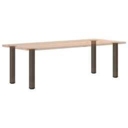 Berkfield Console Table Legs 4 Pcs Natural Steel 72-74 Cm Steel - thumbnail 8