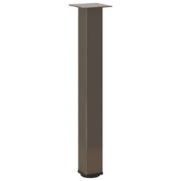 Berkfield Console Table Legs 4 Pcs Natural Steel 72-74 Cm Steel - thumbnail 4