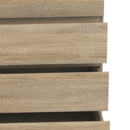 Wyld Haus Copenhagen Natural Oak-Effect 5-Drawer Handleless Chest Of Drawers - thumbnail 5