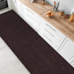Floordirekt Granada Needle Felt Kitchen Runner Mat Non Slip Easy Clean Sound Absorbing Hallway Indoor Brown 80 X 100 Cm - thumbnail 2