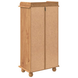 Walplus Wine Cabinet Askim With 12 Bottle Holders Honey Brown Solid Wood Pine - thumbnail 8