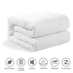 Ameha Duvet Quilt 15 Tog Warm Anti Allergy Soft Breathable All Season Down Duvets Single Size 135 X 200 Cm - thumbnail 6