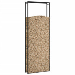 Walplus Firewood Rack Matt Black 110X28X312 Cm Steel - thumbnail 5