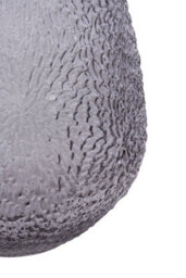 Orsina Colbie Medium Embossed Grey Glass Vase - thumbnail 5