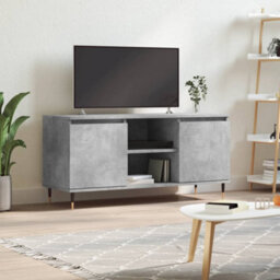 Walplus Tv Cabinet Concrete Grey 104X35X50 Cm Engineered Wood - thumbnail 1