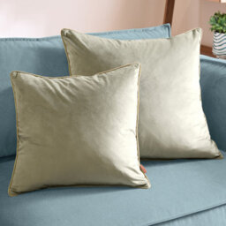 furn. Furn Meridian Velvet Feather Filled Cushion - thumbnail 4