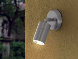 2 Pack Adjustable Ip44 Outdoor Wall Lights - Modern Stainless Steel Porch Lamps - thumbnail 3