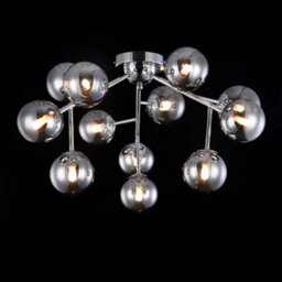 Luminosa Lighting Luminosa Dallas Semi Flush Ceiling Lamp Chrome, 12 Light, G9 - thumbnail 2