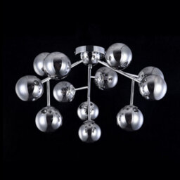 Luminosa Lighting Luminosa Dallas Semi Flush Ceiling Lamp Chrome, 12 Light, G9 - thumbnail 3