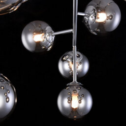Luminosa Lighting Luminosa Dallas Semi Flush Ceiling Lamp Chrome, 12 Light, G9 - thumbnail 6