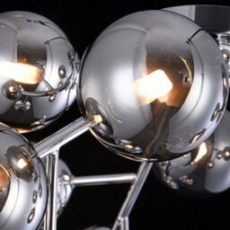 Luminosa Lighting Luminosa Dallas Semi Flush Ceiling Lamp Chrome, 12 Light, G9 - thumbnail 7