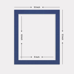 Ak Frames 12X10 Blue Picture Mounts To Fit 10X8 Aperture Size - Mount Board Only (No Frame Included) - thumbnail 3