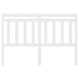 Berkfield Bed Headboard White 140X4X100 Cm Solid Wood Pine - thumbnail 3