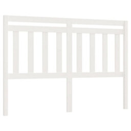 Berkfield Bed Headboard White 140X4X100 Cm Solid Wood Pine - thumbnail 2