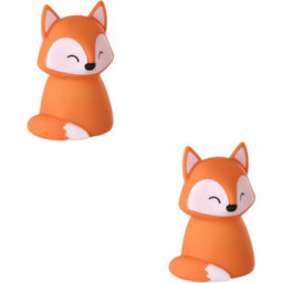 Loops 2 Pack Stylish Modern Orange Table Lamp For Indoor Home Decor - Led Lighting