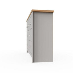 Timber Art Design Lisbon Light Grey Bedroom Chest Of Drawers 3+4 7 Drawer Storage Cabinet Furniture - thumbnail 6