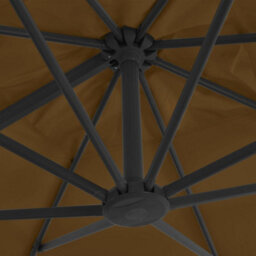 Walplus Garden Parasol With Portable Base Taupe - thumbnail 7