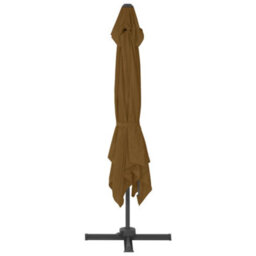 Walplus Garden Parasol With Portable Base Taupe - thumbnail 5