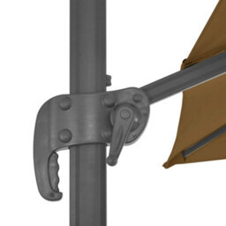 Walplus Garden Parasol With Portable Base Taupe - thumbnail 8