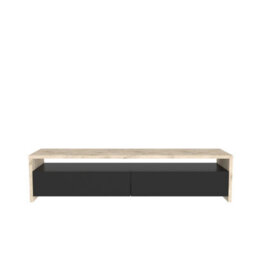 "Decorotika Vertu Tv Stand For Tvs Up To 59"" Travertine Black" - thumbnail 8