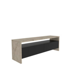 "Decorotika Vertu Tv Stand For Tvs Up To 59"" Travertine Black" - thumbnail 9