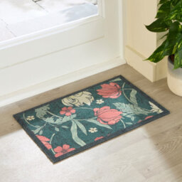 Artsy Doormats William Morris Rose Indoor Washable Doormat 60X40Cm - thumbnail 1