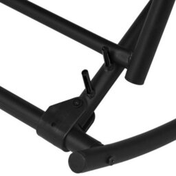 Berkfield Garden Rocking Chair Steel And Textilene Black - thumbnail 7