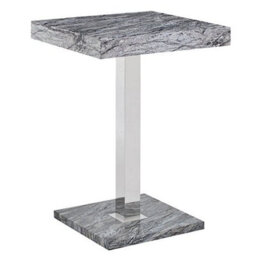 Furniture in Fashion Topaz Melange Marble Effect Bar Table 2 Ripple Grey Stools - thumbnail 2
