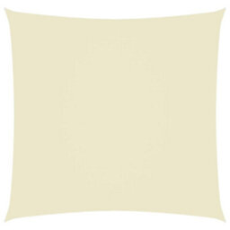 Berkfield Sunshade Sail Oxford Fabric Square 3X3 M Cream - thumbnail 1