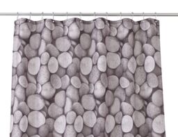 GoodHome Lunda Grey Pebble Shower Curtain (W)180Cm - thumbnail 2